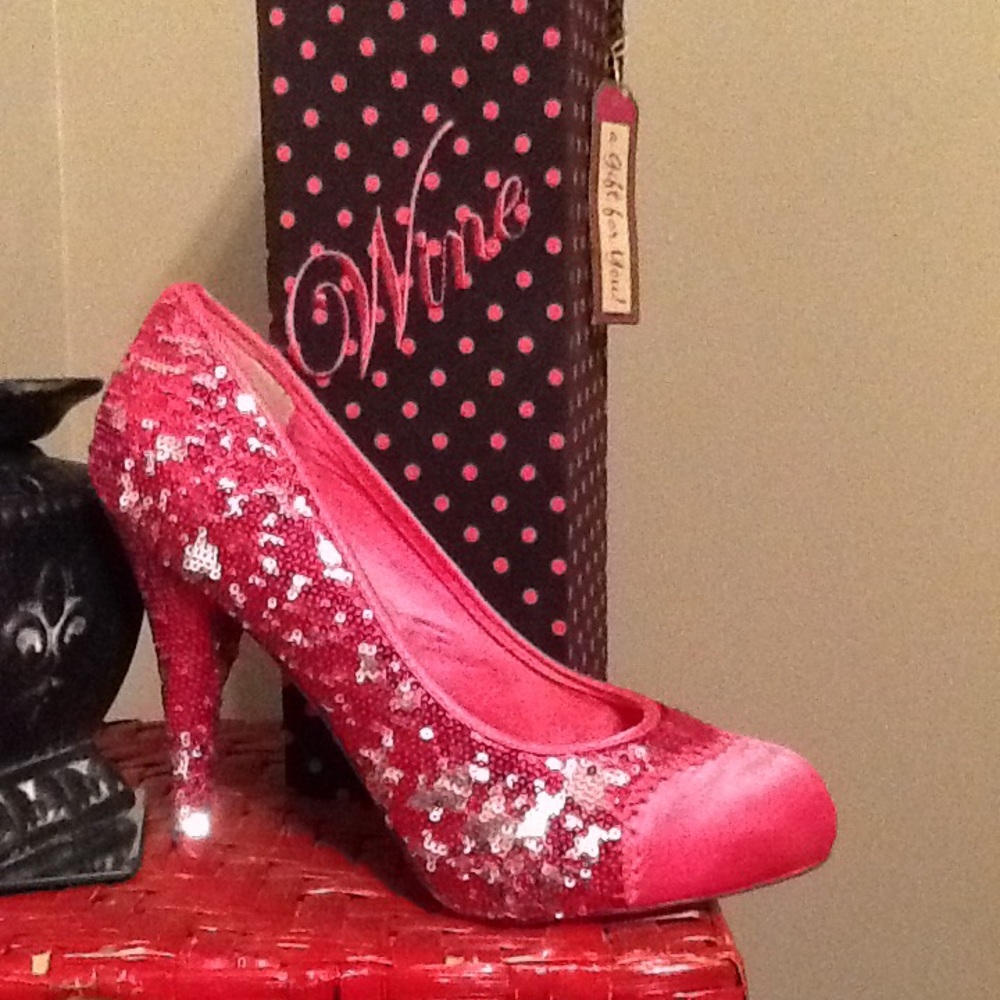 Pink & Silver Heels
